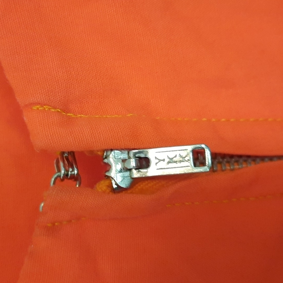 Vtg 70s hawaiian orange pineapple dress - Picture 9 of 9